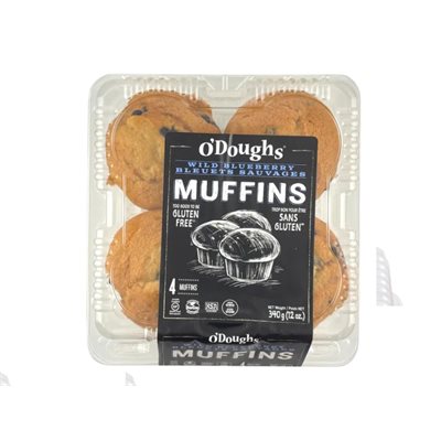 O'Doughs Airelle Sauvage Muffins -300g 4un O'Doughs Airelle Sauvage Muffins -300g 4un