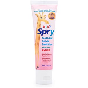 Spry Kid's Natural Bubble Gum Tooth Gel Age 3 Months and Up 60 ml 