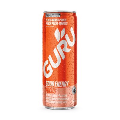 GURU ORGANIC GOOD ENERGY PEACH MANGO PUNCH 355ml