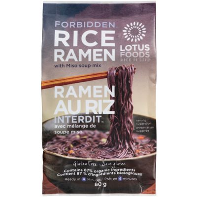 Lotus Foods Forbidden Rice Ramen 80g