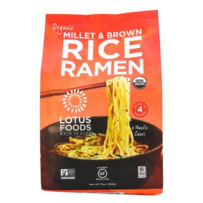 Lotus Foods Brown Rice & Millet Ramen 