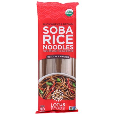 Lotus Foods Nouilles de riz sarrasin et brun Soba biologiques