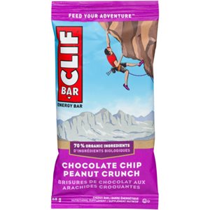 Clif Bar Barre énergétique Brisures de Chocolat aux Arachides Croquantes 68 g