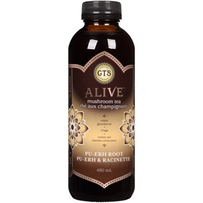 GT's Living Foods Alive Mushroom Tea Pu-Erh Root 480 ml 480 ml