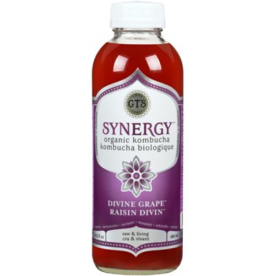 GT's Living Foods Synergy Kombucha Divine Grape 480 ml 