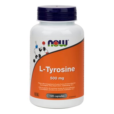 Now L-Tyrosine 500Mg Free Form 120Caps Now L-Tyrosine 500Mg Free Form 120Caps
