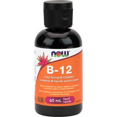 Liquid B-12, B-Complex (600mcg B12) 60mL 