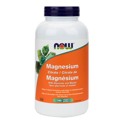 Now Magnesium Citrate / Glycinate / Malate 134mg 180gel