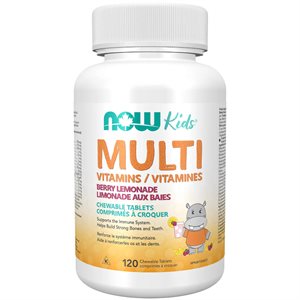  Now Kids Multivitamin Berry Lemonade 120un 