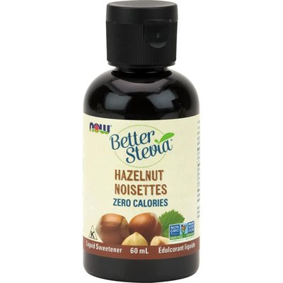 Now Stevia Liquid Extract (Hazelnut) 60mL 