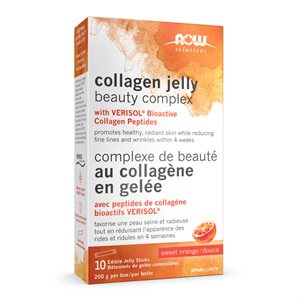 Now Collagen Jelly Beauty Complex Sweet Orange 20G x 10 un