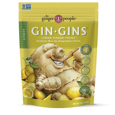 Ginger People Bonbons Mous Gin Gins Citron 84G Ginger People Bonbons Mous Gin Gins Citron 84G