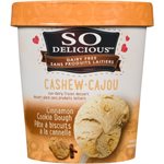 So Delicious Dairy Free Frozen Dessert Cashew Cinnamon Cookie Dough