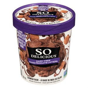 So Delicious Vegan Frozen Dessert Dark Chocolate Truffle Cashew 