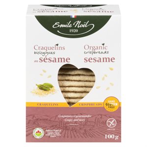 Emile Noel Organic Crispbreads sesame 100gr 