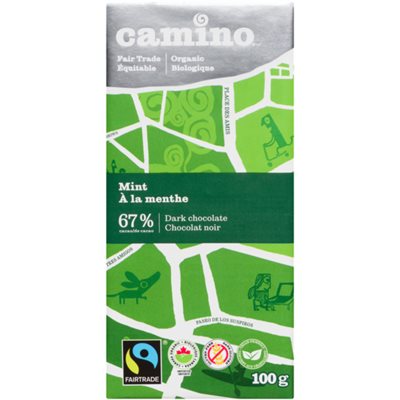 Camino Organic Dark Chocolate Mint 100 g