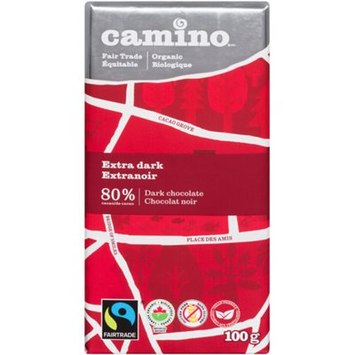 Camino Organic Dark Chocolate Extra Dark 100 g 