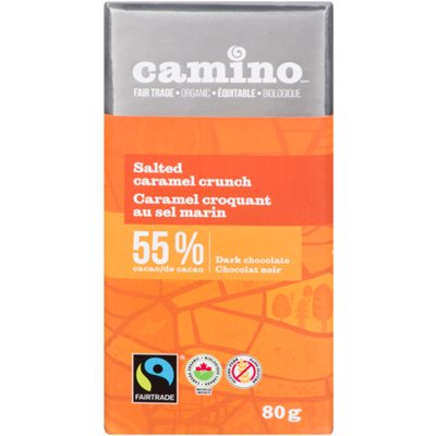 Camino Dark Chocolate Salted Caramel Crunch 80 g 80g