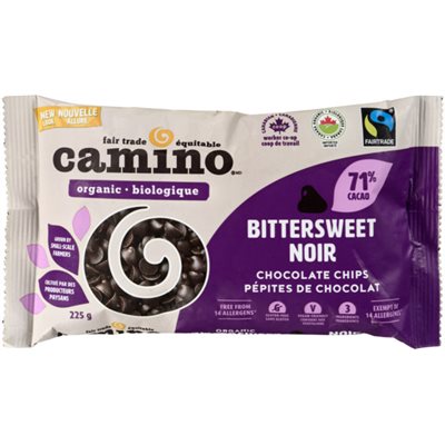 Camino Chocolate Chips Bittersweet Organic 225 g 225g