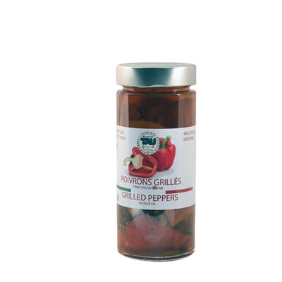 Tau Organic Grilled Peppers In Olive Oil 280G
