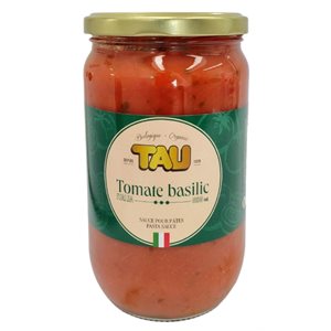 Tau Organic Tomato And Basil Sauce 680Ml 