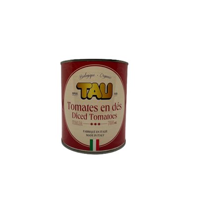 Tau Organic Diced Tomatoes 798Ml
