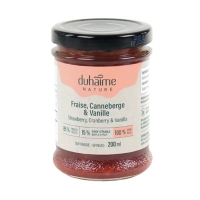 Duhaime nature Fraise Canneberge - Vanille