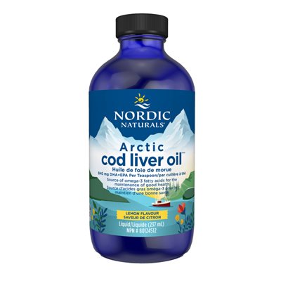 NORDIC NATURALS Arctic Cod Liver Oil Lemon 237ml