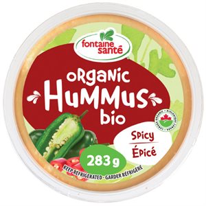 Fontaine Santé Hummus Bio épicé 283g