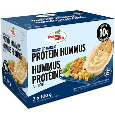 Fontaine Santé Hummus Protéiné Ail Rôti 3X100G