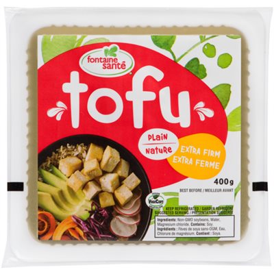 Fontaine Sant Tofu Plain Extra Firm 400 g 400g