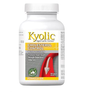 Kyolic Formula 104 Contrôle du cholestérol avec lécithine 360 gélules