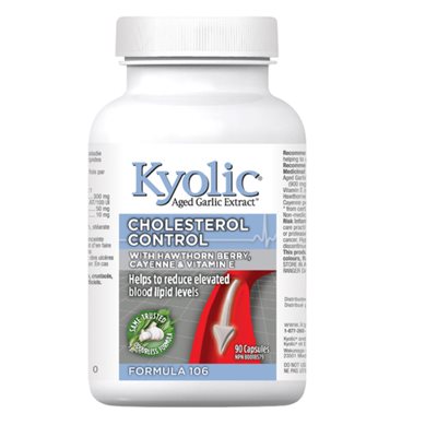 Kyolic Formula 106 Cholesterol Control w / Hawthorn 90 caps