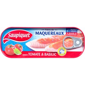 Saupiquet Filets de Maquereaux Sauce Tomate et Basilic