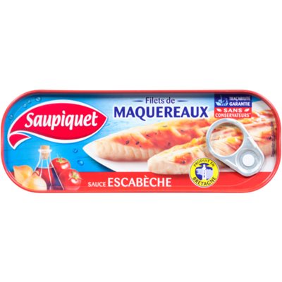 Saupiquet Fillets of Mackerel with EscabÃ¨che Sauce 