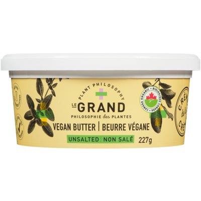 Le Grand Beurre Végane Non Salé 227 g Le Grand Beurre Végane Non Salé 227 g