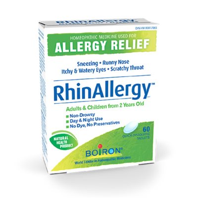 Boiron RhinAllergy Allergies 60 Comprimés Orodispersibles