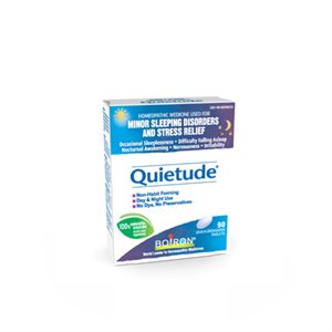 Boiron Quietude Minor Sleeping Disorders and Stress Relief 90 Quick-Dissolving Tablets