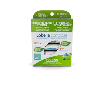 Boiron Lobelia Compos Smoking Withdrawal Symptoms 3 Tubes 3 tubes de 4g