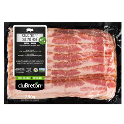 duBreton Organic Bacon Sugar Free Keto 250g