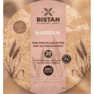 Bistan Bakery mini saj whole wheat 20 calories 200g