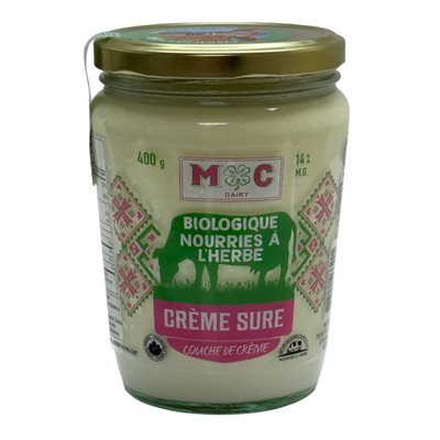 McDairy Organic Grass fed Sour Cream 400g