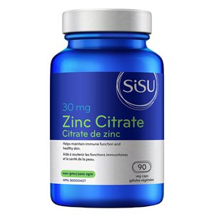 Sisu Citrate de zinc 30 mg 90un