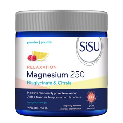 Sisu Magnesium 250 Relaxation Blend, Raspberry Lemonade 133g