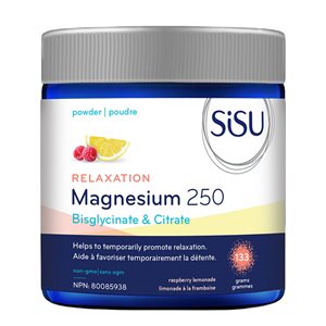 Sisu Magnésium 250 Mélange Détente, limonade à la framboise 133g