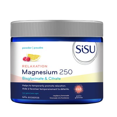 Sisu Magnésium 250 Mélange Détente, limonade à la framboise 265g