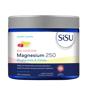 Sisu Magnésium 250 Mélange Détente, limonade à la framboise 265g