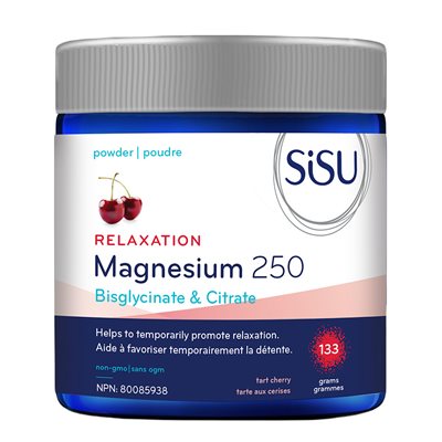 Sisu Magnesium 250 Relaxation Blend, Tart Cherry 133g