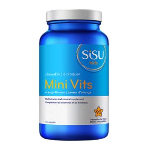 Sisu Kids Mini Vits Orange Flavour 90 Chewable Star Tabs