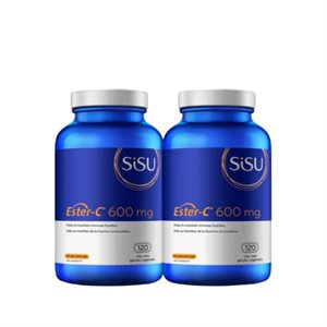 Sisu Tau exclusive Ester-C 600 mg duo pack* 2x120vcaps
